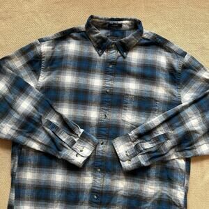 Pendleton Mason Flannel Plaid Button Up Shirt XL